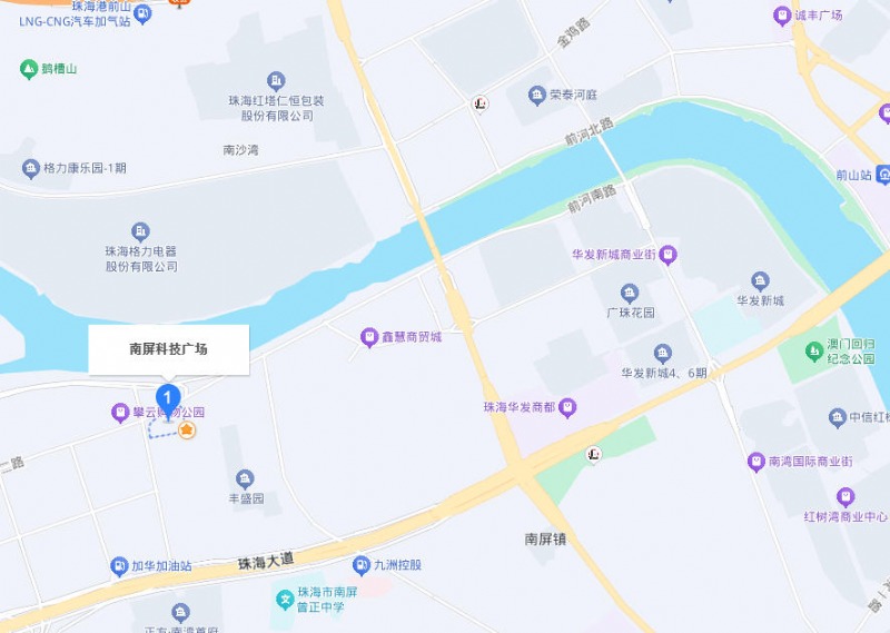南屏科技广场在地图上的位置
